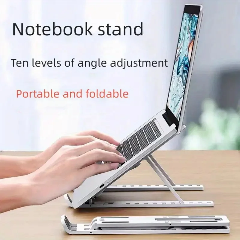 Aluminum Alloy Laptop Stand Folding Holder Notebook Universal for MacBook Air Pro ipad PC Bracket laptop holder Black