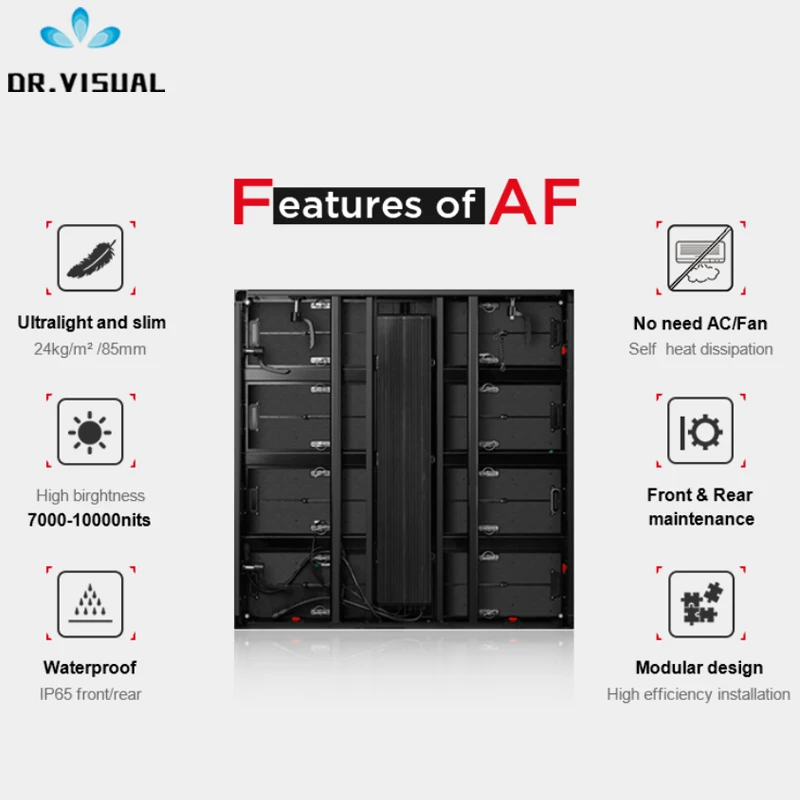 DR VISUAL LED High definition p6 outdoor led advertising screen commmon cathode energy save design P10 P8 P7.8 P6 led open signs