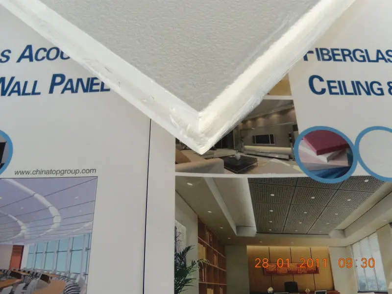 acoustic fiber glass ceiling (NRC>0.95)