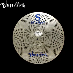 Vansir Silver Color Low Volume Cymbal Set 14'HH+16' Crash+18' Crash+20' Ride Cymbals Sets