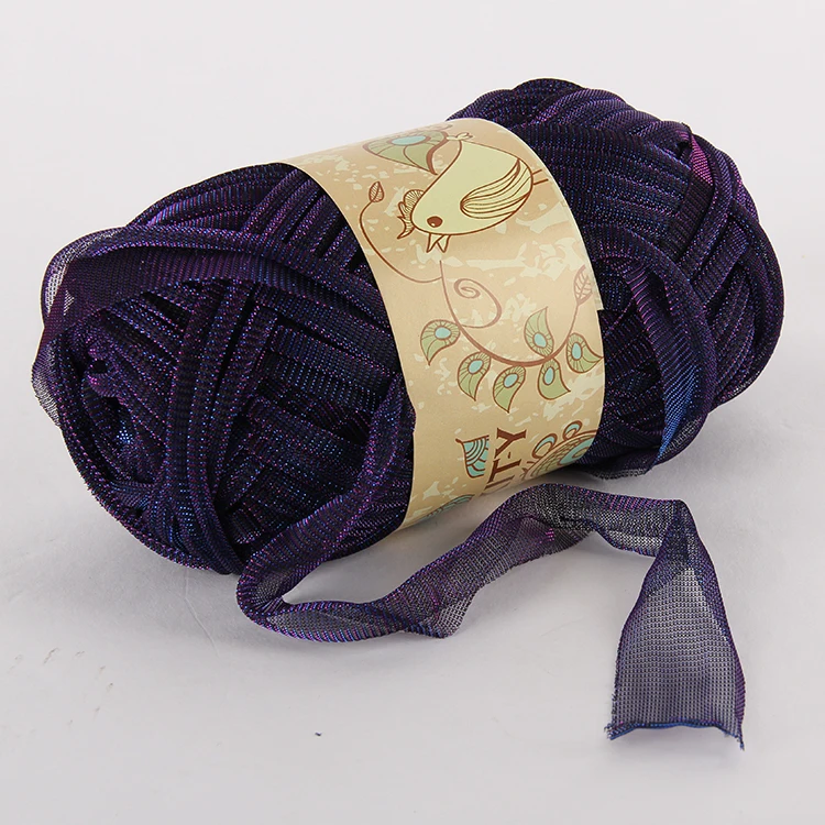 Hot sale twisted yarn crochet recycled cotton rope color cotton fancy yarn