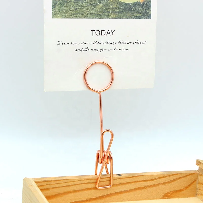 Stainless Steel Wire Memo Clips Hanging Type Memo Note clips Photo Clips