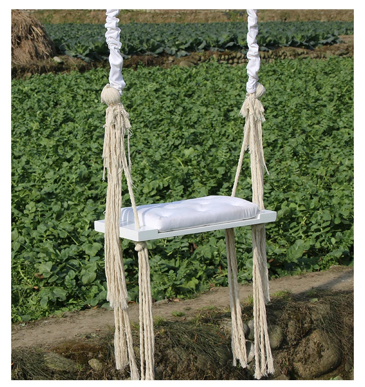 Детские деревянные качели для одного помещения и улицы, детские качели, украшение для детской комнаты