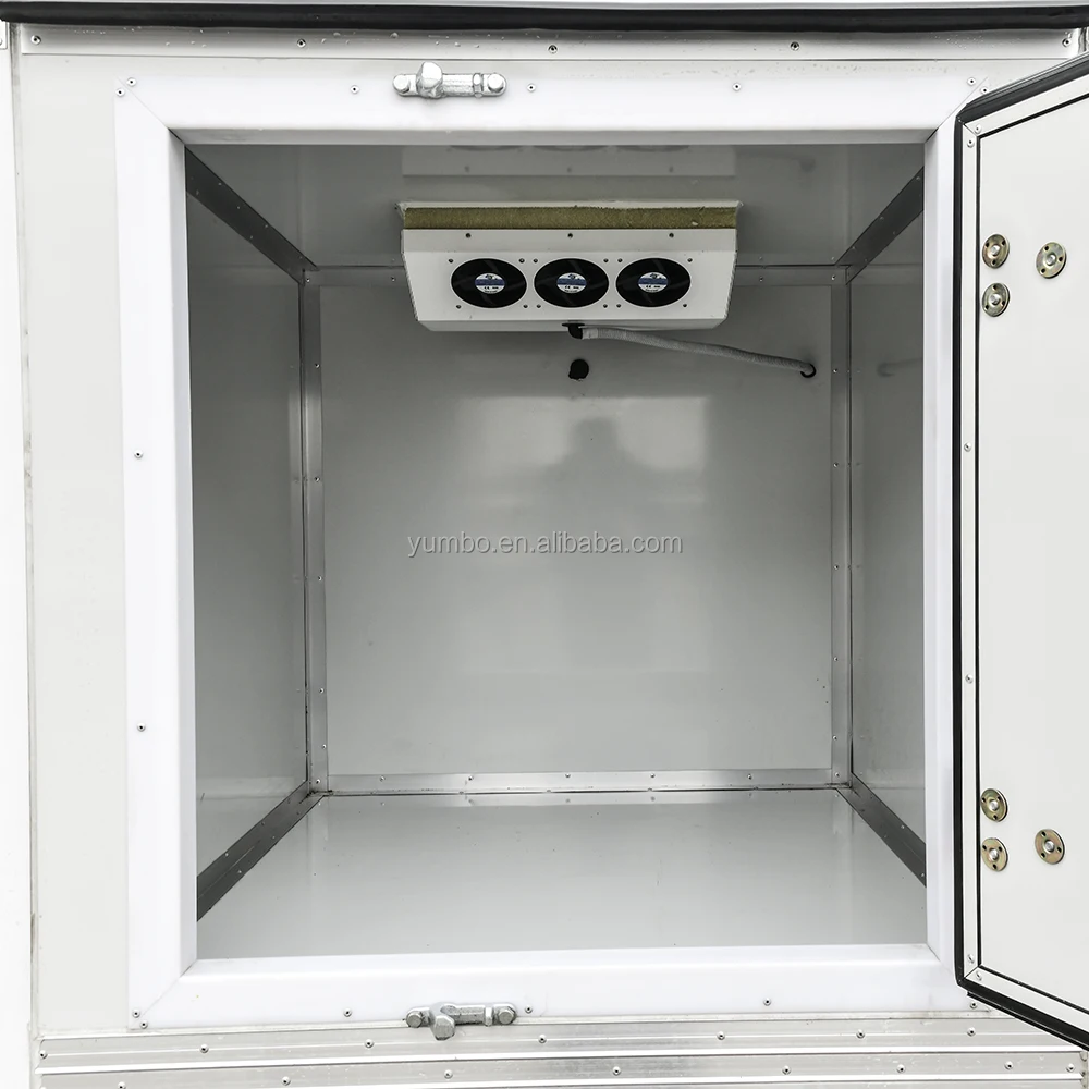 Yumbo Electric Cargo Vehicle 72V 5000W lithium battery electric van Automatic with Air-conditioning for Food Delivery