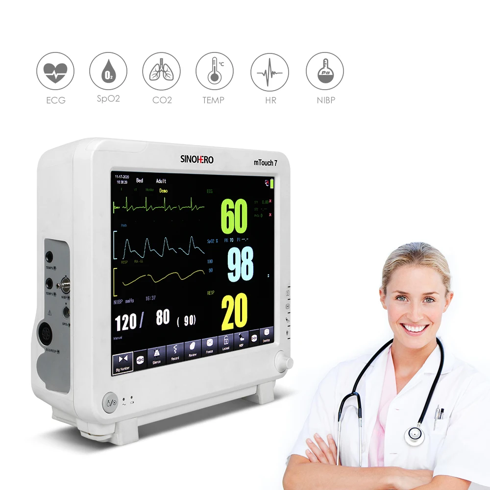 Производитель Capnograph Product vital monitor система контроля пациента с сенсорным