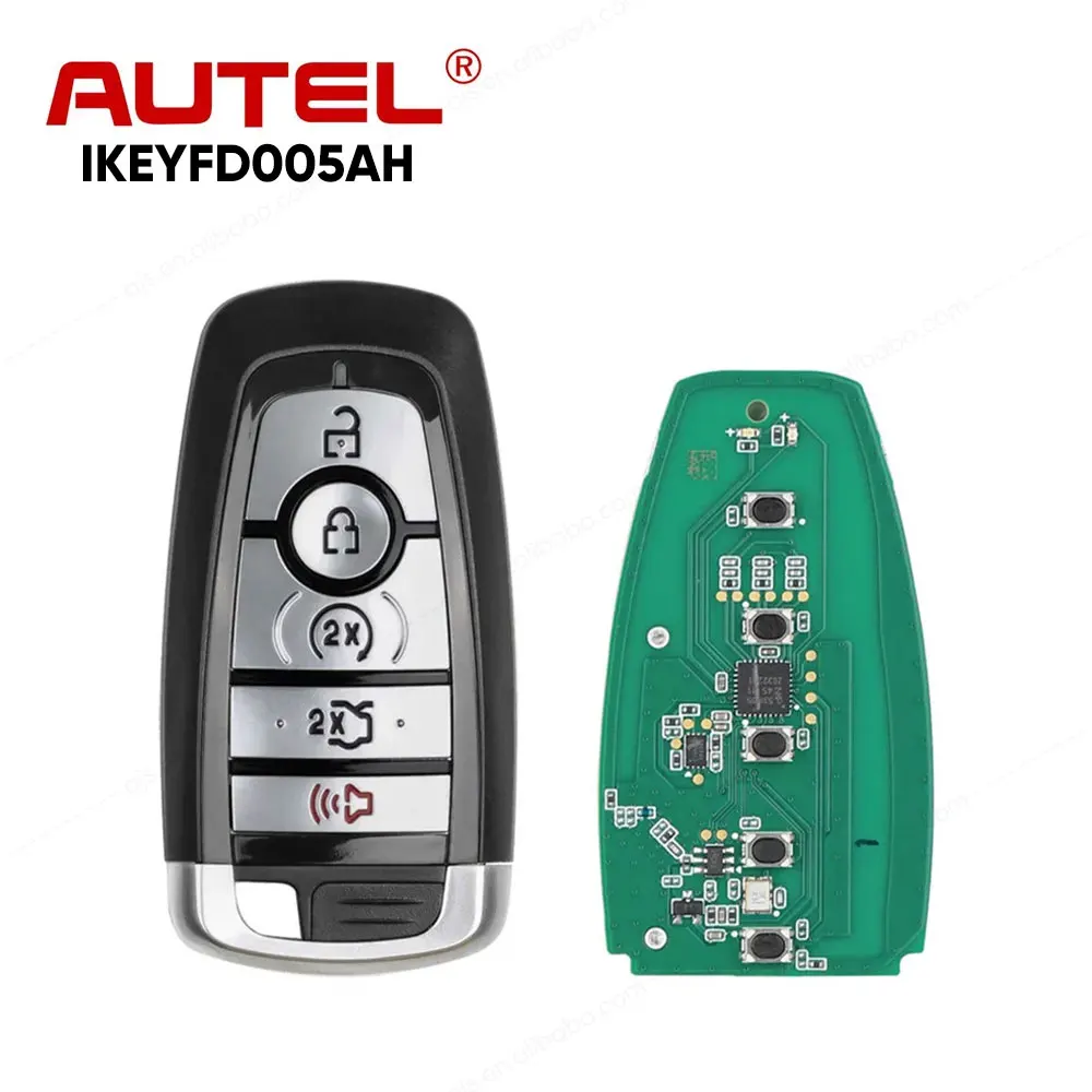 Autel IKEYFD005AH IKEY 5 кнопок смарт-ключ для Ford используется с программистом автомобильных ключей Altra OBD2 сканер KM100 IM508S IM608 PRO