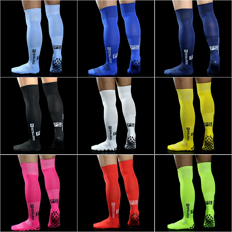 Wholesale Long Tube Grip Soccer Knee Socks Athletic Sports Football Socks For Teenager And Adult