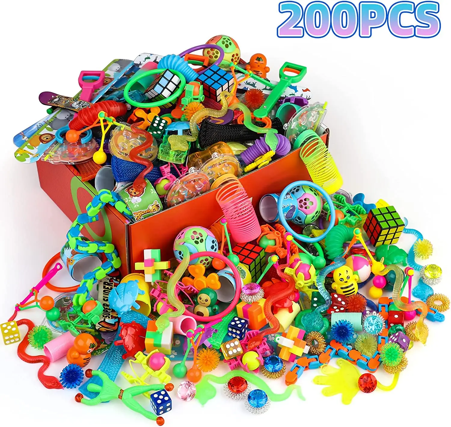 200pcs Classroom Party Favors Prizes for Kids Birthday Goodie Bag Fillers Pinata Fillers