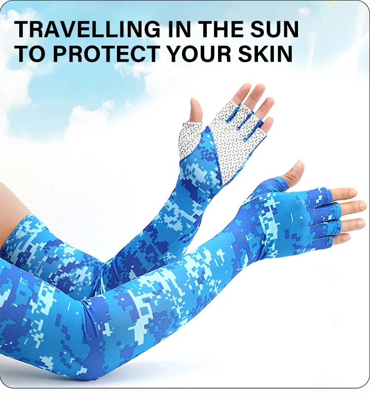 Outdoor Sports Basketball Baseball Cooling UV Sun Sleeves Uv Protection Arm Sleeves Arm Cover Sleeve For Men Women