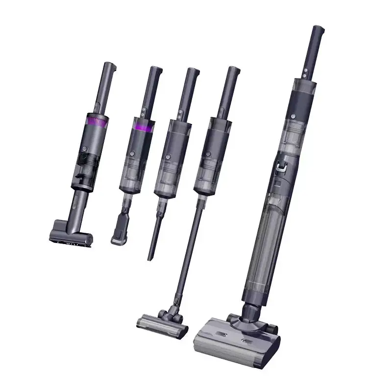 Premium Portable Multi-Function 5 In 1 Wet Dry Electric Cordless Stick Vacuums Steam Mop Cleaners