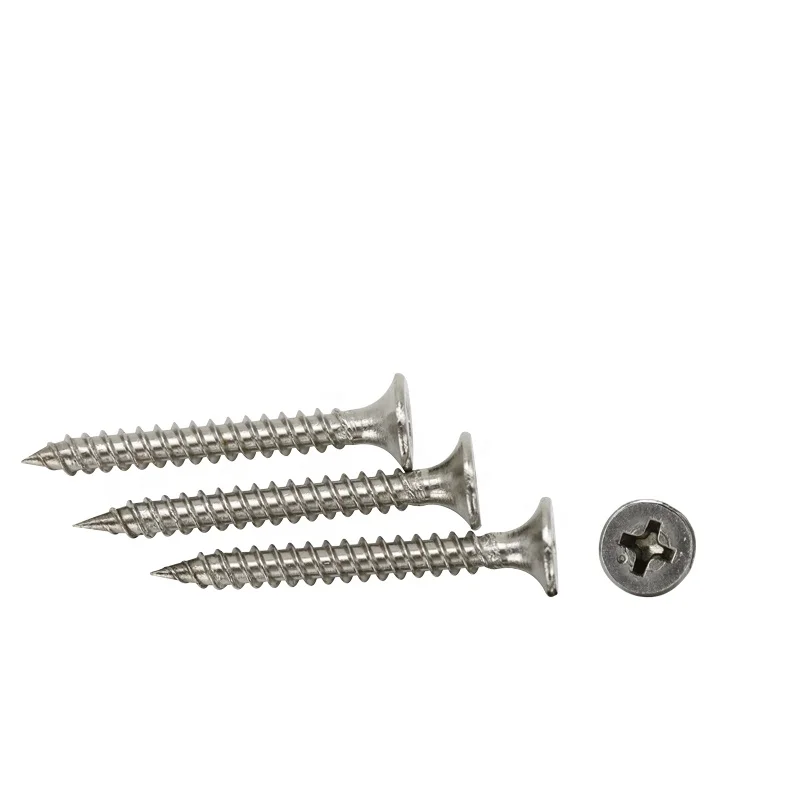 Hot selling ss 201 csk self tapping screws for plastic