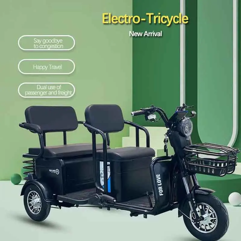triciclo electrico 3 wheel leisure passenger tricycle electric pedal tricycle scooter for adults