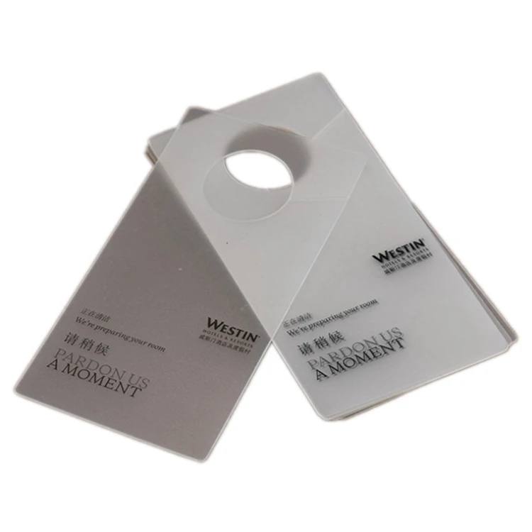 Manufacturer customized PP tag identification card plastic waterproof frosting hanging