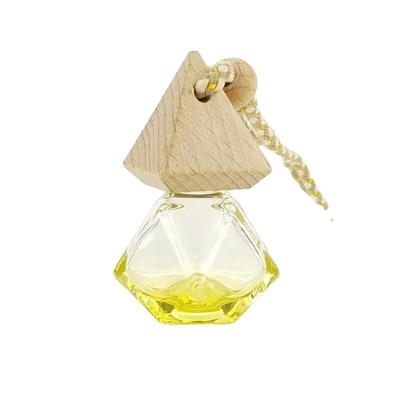 Stocked Geometrical Shape  Glass Bottle Perfume Yellow Gradient 10 ml  5ml Bottle Perfume Car Fragrance Bottle