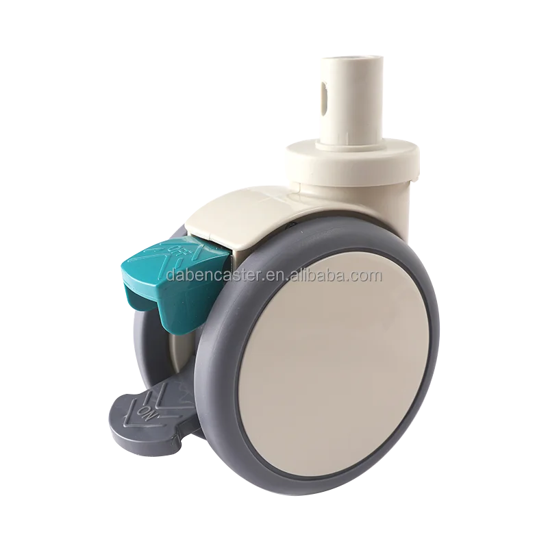 5 Inch Twin Wheels Castors for Hospital Instrument bed Medical Trolley Cart