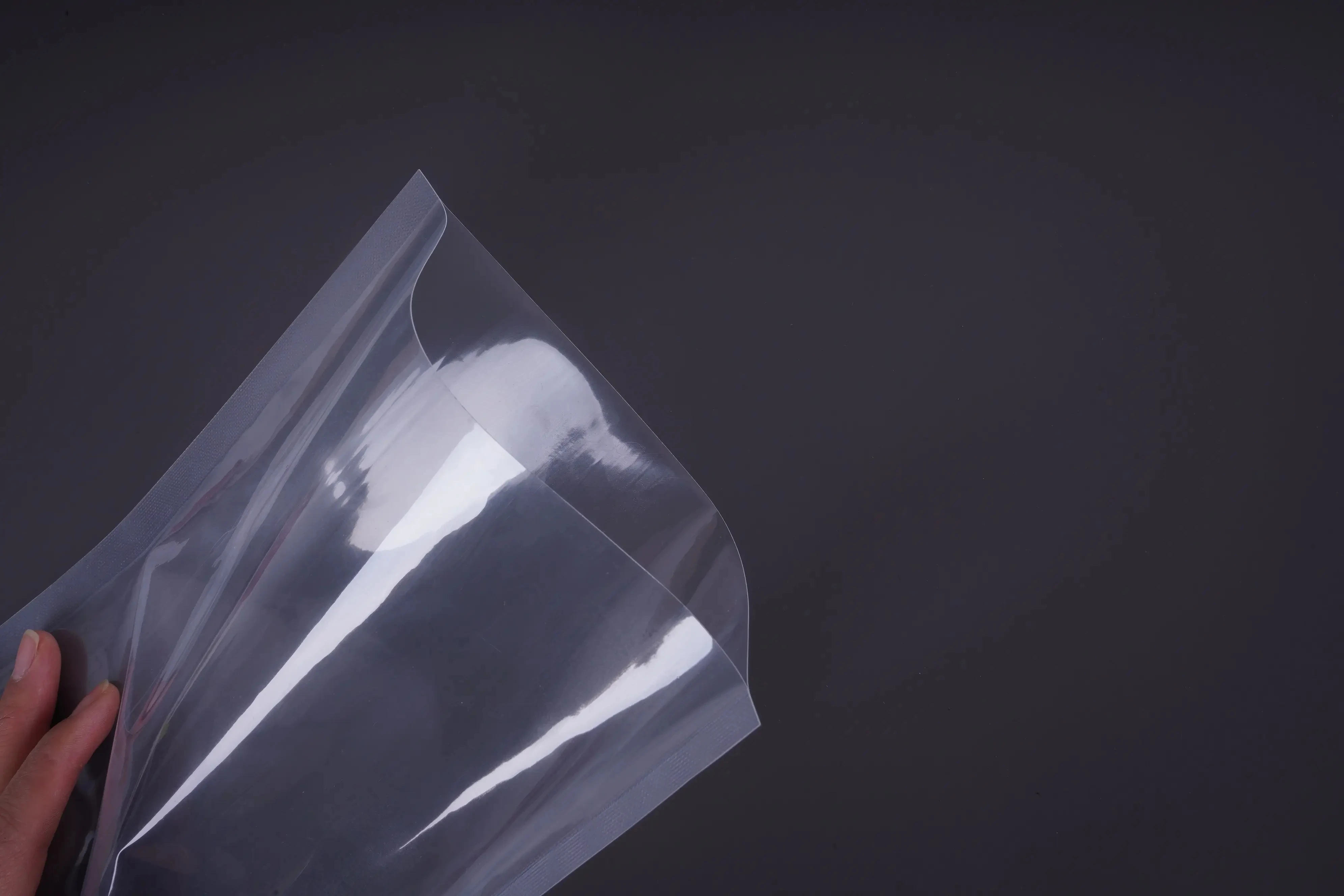 40CM*60CM 350 Micron 3 Side Sealed  printing Transparent clear Nylon plastic packaging Smooth Vacuum Seal Bag Pouch