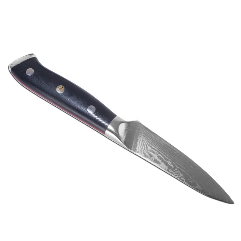3 5 дюймовый кухонный нож из дамасской стали с ручкой G10 дамасский Нож Для Чистки
