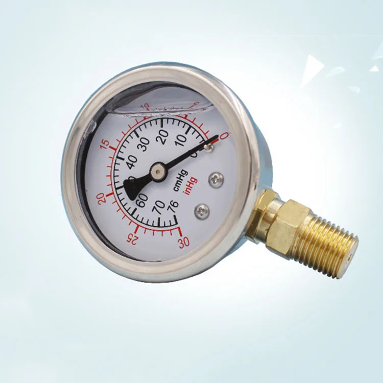 Professional pressure gauge 50mm radial oil filled shock-resistant vacuum oil pressure gauge