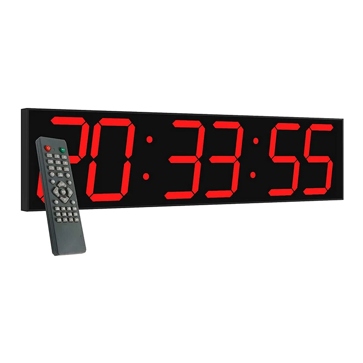 Jhering 6-Inch LED Day Countdown Clock Large Screen Multifunction Digital Alarm Wall Clock for Education and Advertising