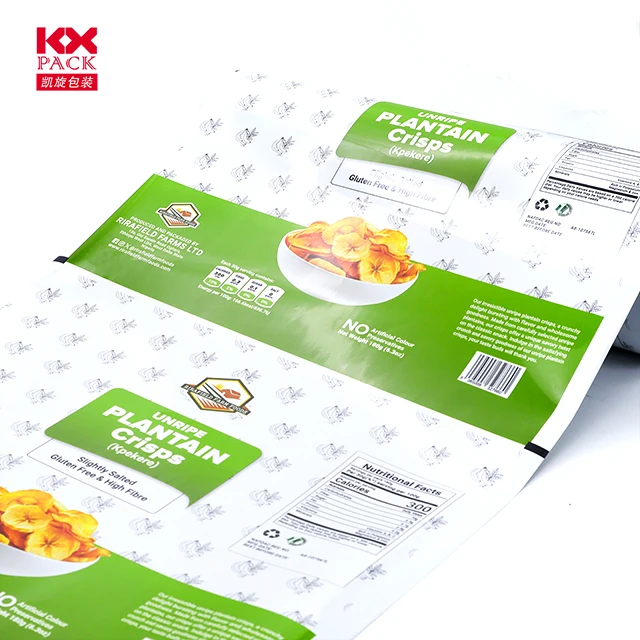 Пластиковая пленка для упаковки пищевых продуктов на заказ картофельных чипсов закусочных