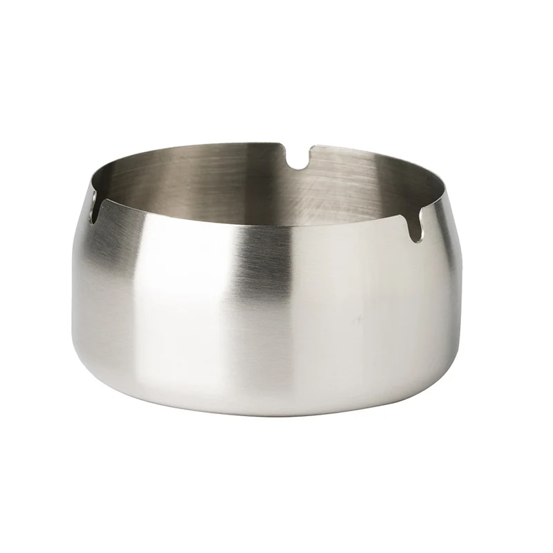 8cm 9cm 10cm 12cm Custom logo stainless steel smoking ash tray ashtray bin