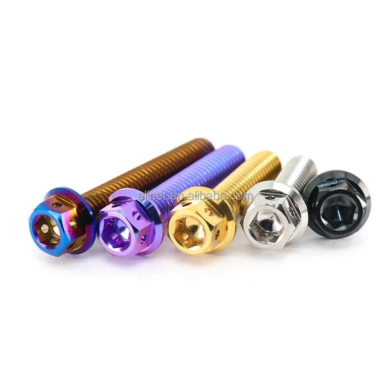 Colorful Bicycle Stem Bolt Stainless Steel Road Mountain Bike Stem Screw Bike Handlebar Fixing Screws MTB Power Bolts