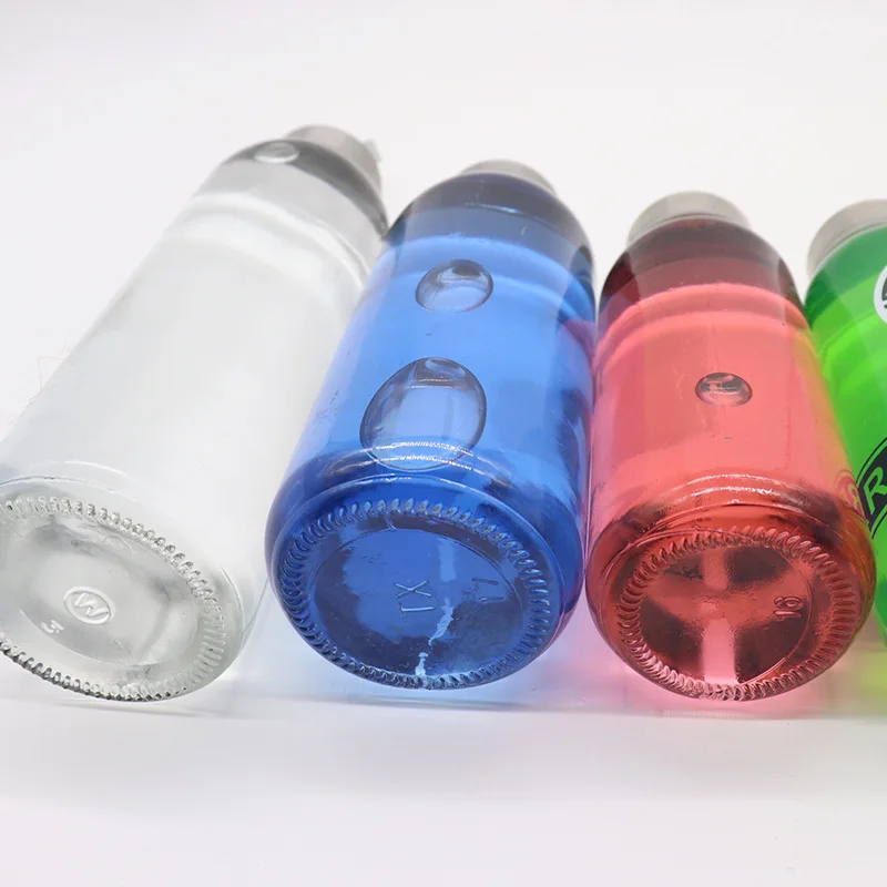 Factory Sale Beverages Juice 18oz Glass Water Bottles 500ml 750ml Sports Water Bottle With Silicone Sleeves and Stainless Steel