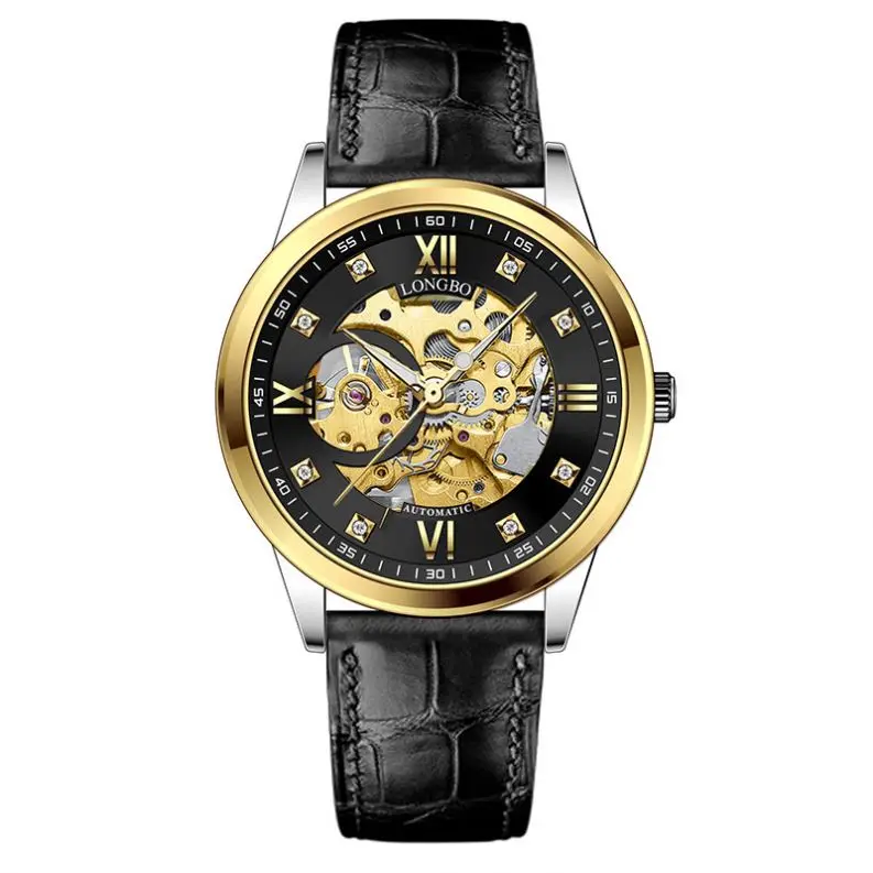 LONGBO 83210 hot saling product automatic large face watch mens watches men 2021 oem