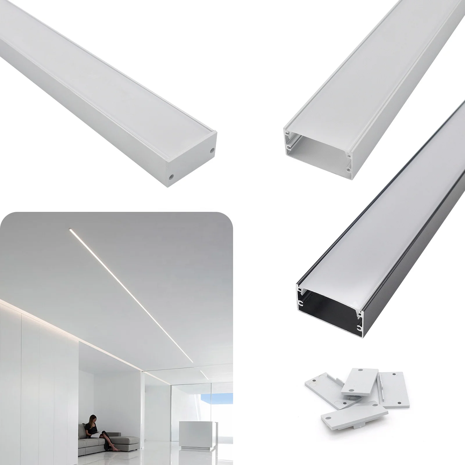 Good Quality 4020 Smart Strip Lights 40*20MM LED Channel Alloy Anodized Aluminum Profile Heatsink