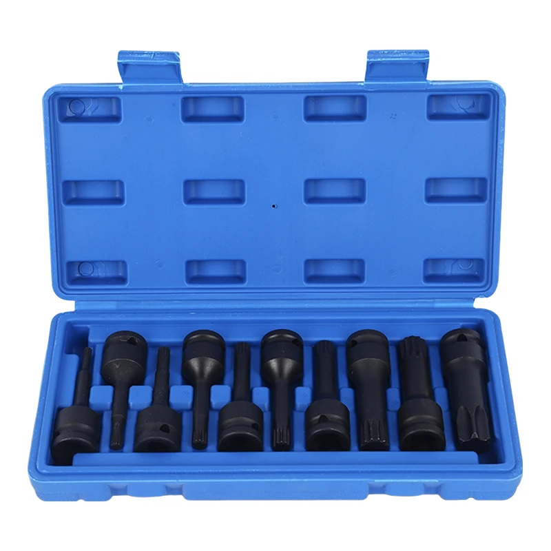 Factory Outlet 10 pcs Air Impact Socket Set 1/2 inch Heavy Duty Wrench Socket Set Tool Hand Tools Auto Repair Tools Wrench Set
