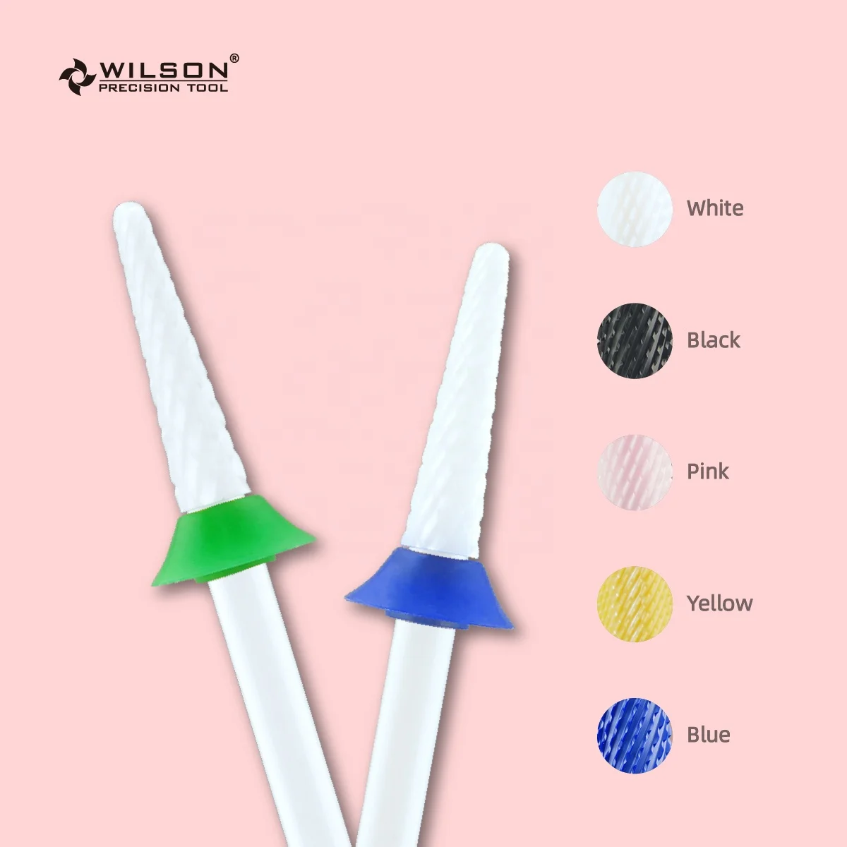 3.1mm Small Cone Bits White Ceramic Callus Treatment ceramic nail bit High Quality Raw Material drill bit nail