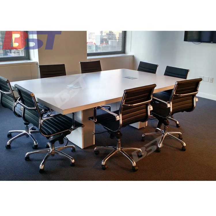 Luxury Style Modern Round Negotiation Office Meeting Room Table Use 8-12 Person Conference Table Desk For Office