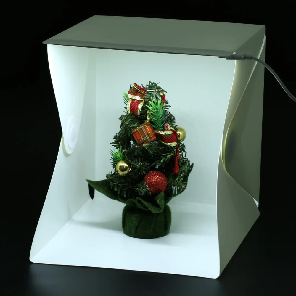 40x40x40cm Portable Mini Folding Studio Photography Backdrops Softbox LED Light Box Background Photo Studio Lightbox