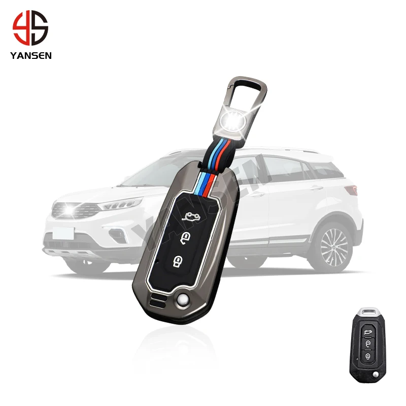 Zinc Alloy Car Key Case for Ford Territory C-Max S-Max Focus Galaxy Mondeo Transit Tourneo Fiesta