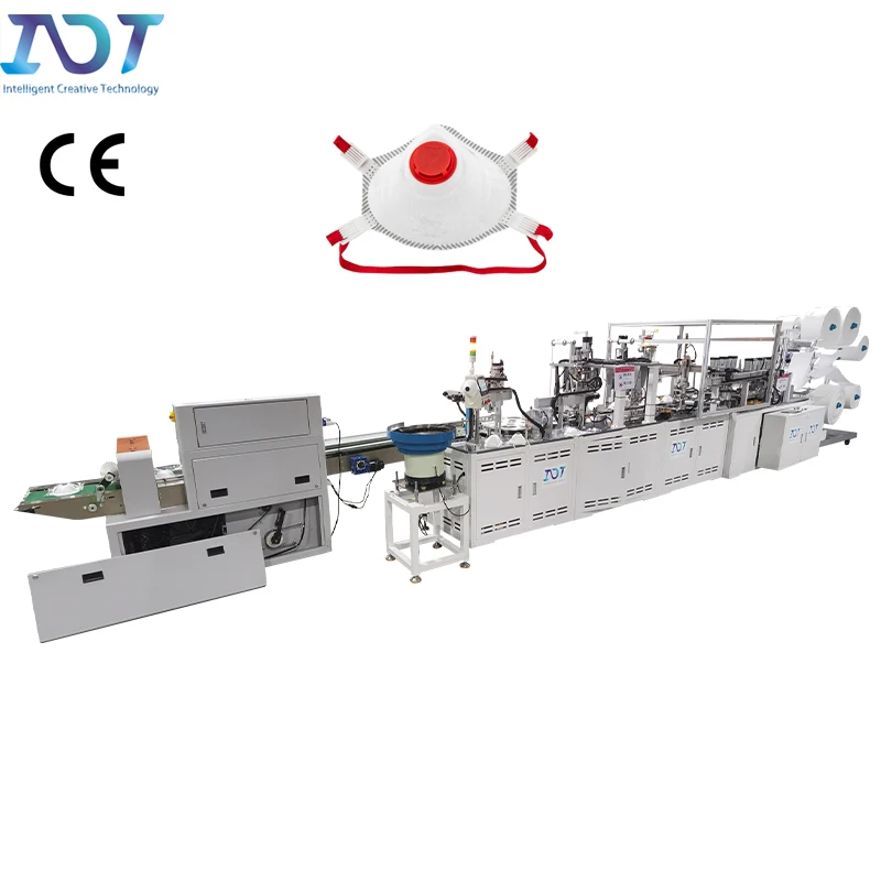 Automatic High Speed Stable Cup Face Mask Making Machine For FFP2/ FFP3 Valved Respirator