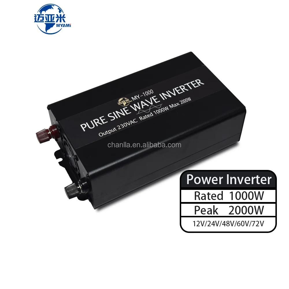 1000 Вт мощность 2000 пиковая автомобильный инвертор DC12V 24V 48V 60V 72V DC преобразован в AC220V AC110V