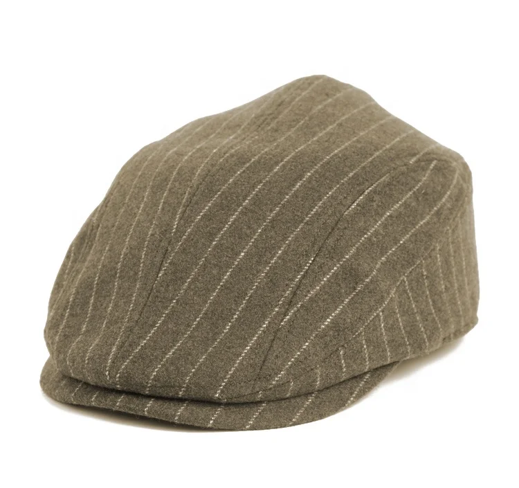 Fashion Plaid Striped British Newsboy Plain Adult Female Wool Ivy Hats