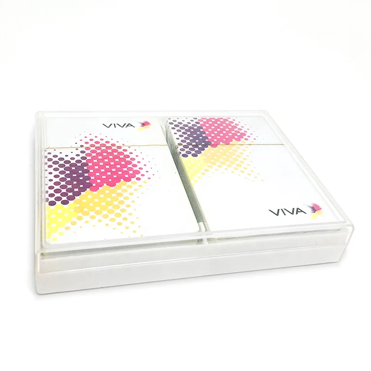 Transparent Waterproof Customized Design Poker Plastic Playing Cards Box For Promotion