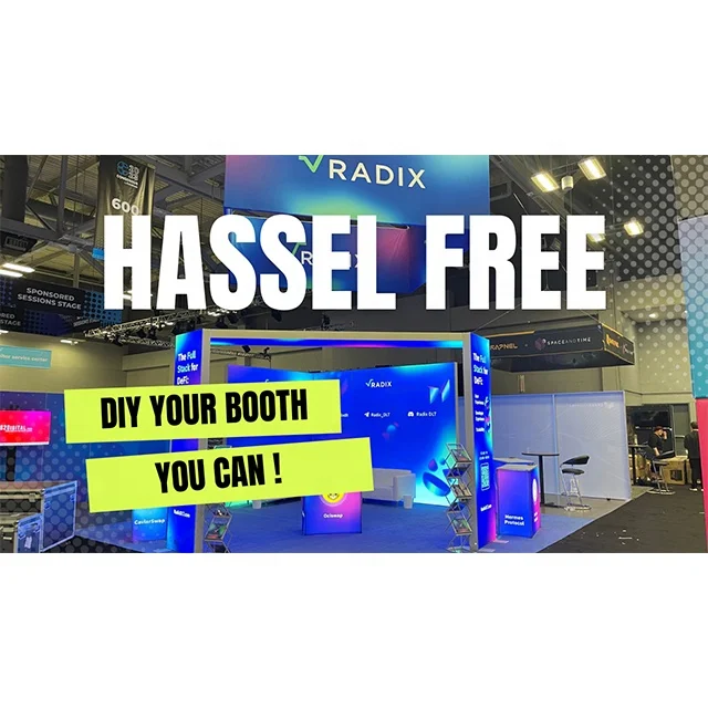 Creative Worker-Friendly Aluminium Hybrid  Exhibition Booth Design for 2024 Las Vegas show
