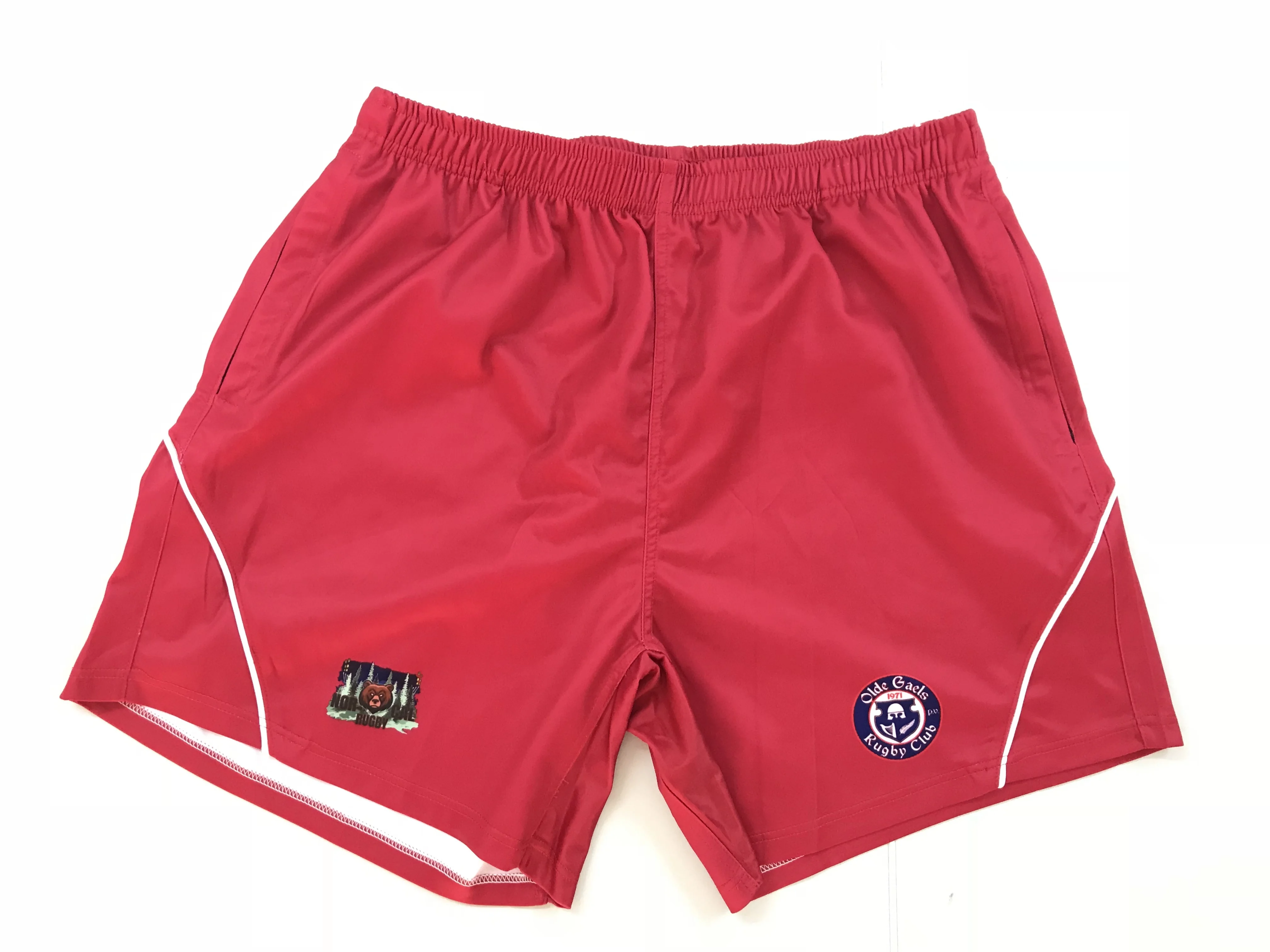 OEM мужские спортивные дышащие быстросохнущие шорты, тренировочные шорты для регби