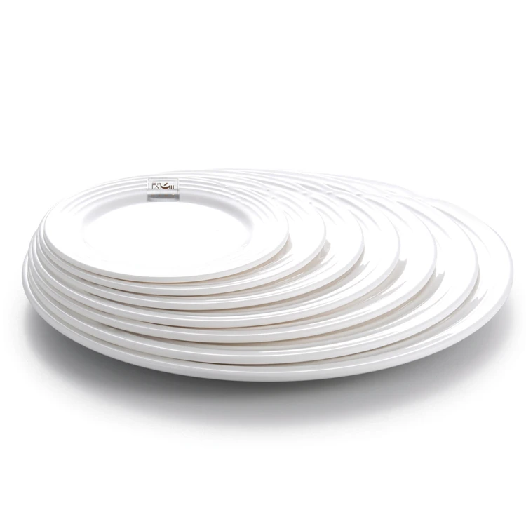 Wholesale Eco-Friendly cheap round shape melamine plates serving dishes