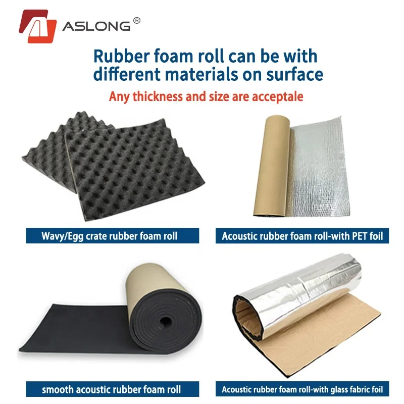 Good stickiness soundproof egg foam roll,anti vibration foam rubber pads,wholesale Egg crate rubber foam roll