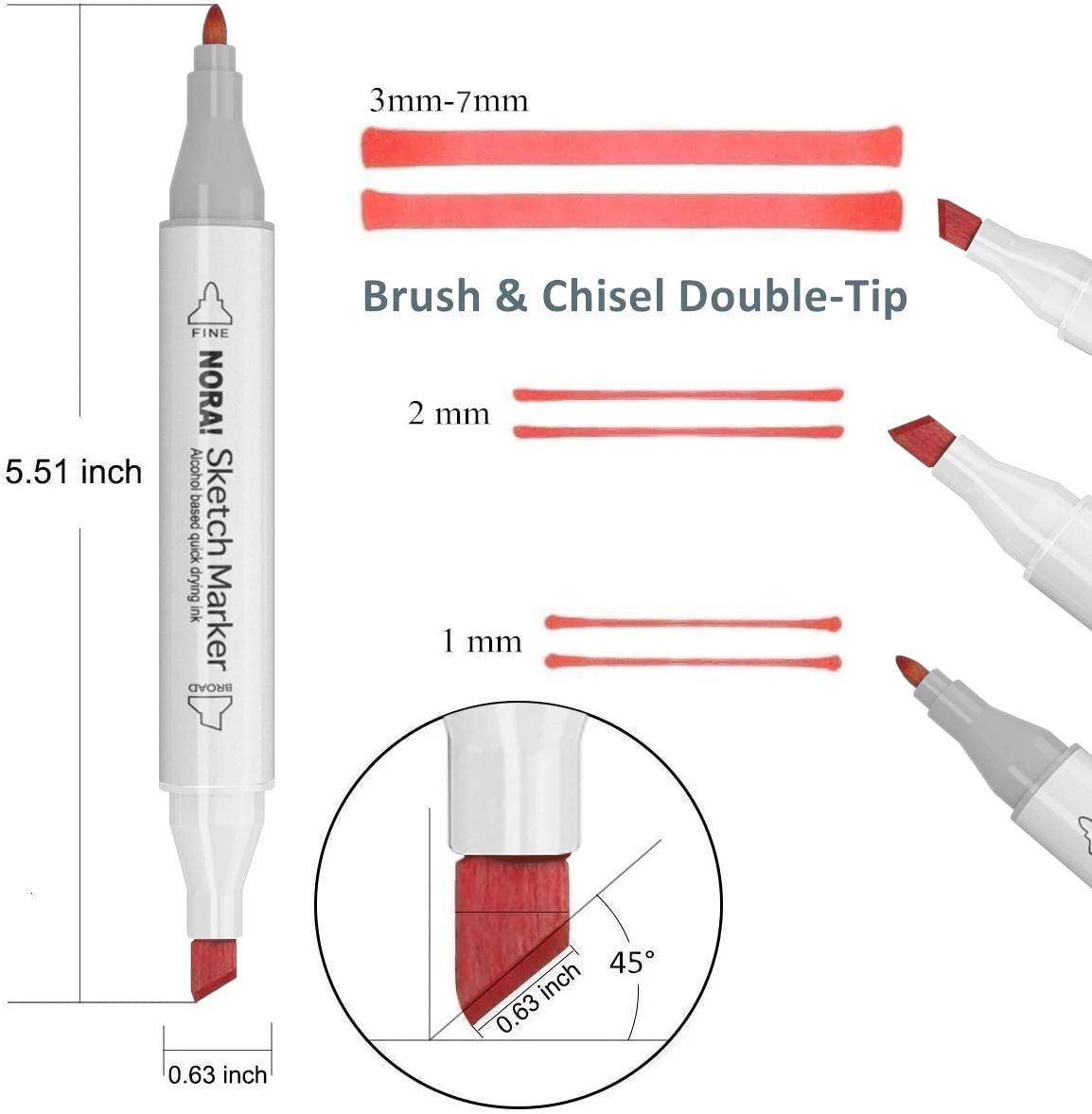 Sketch Markers Dual Tips Art Markers 100 Colors Alcohol Based Highlighter Pens With Assorted Gift Box For Adults Kids Drawing