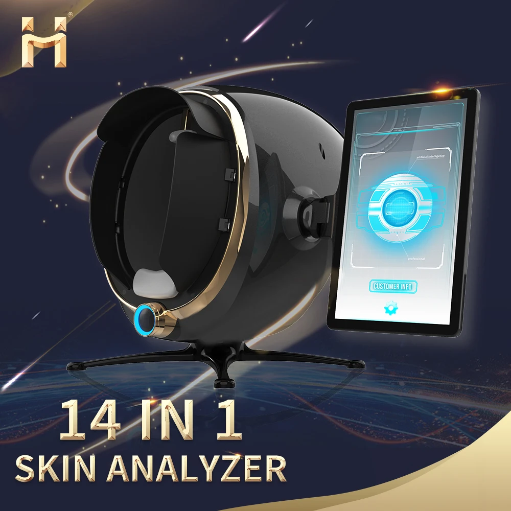 2024 new Multi Language Support 3D Topography Technology Skin Test Facial Skin Analyze Equipment