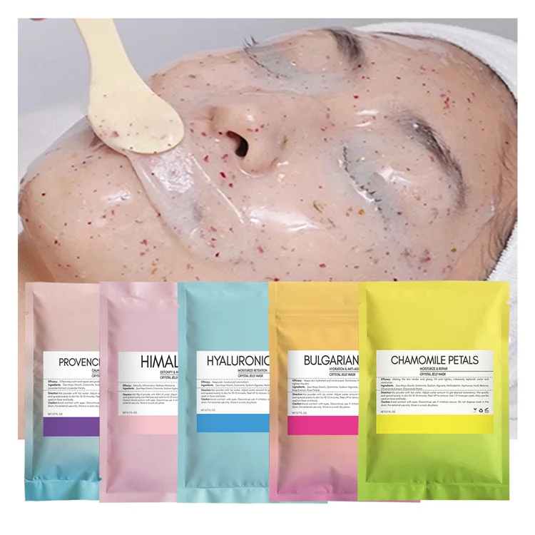 oem glow hydra rose face mask jelly 100g private label hydro turmeric jelly face mask powder