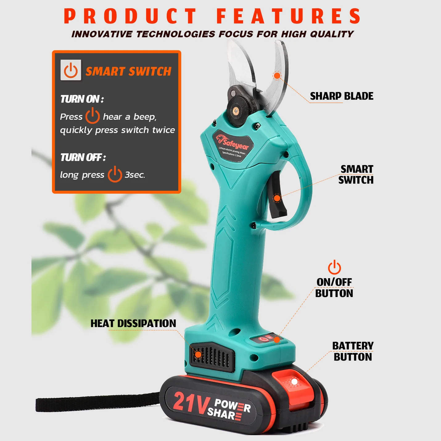 Inventory Clearance The Last 150 Electric Branch Shears Power Clippers Pruning
