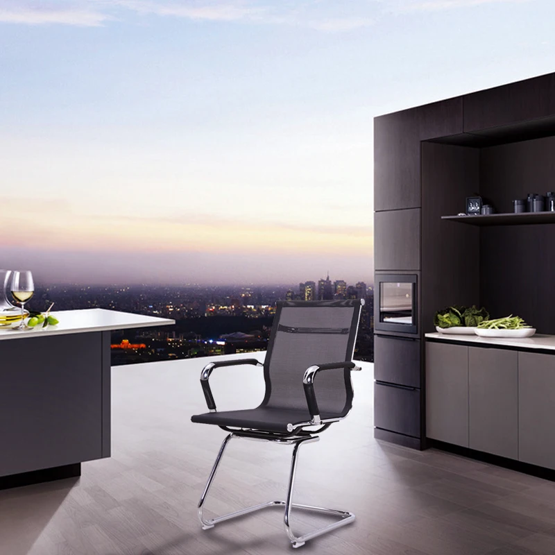 Прямая продажа с завода, сетчатый офисный стул для конференций с фиксированной талией