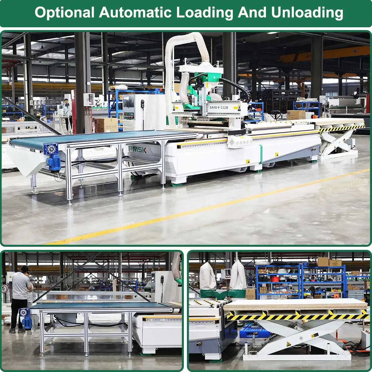 Factory Price Atc Router Woodworking Engraving Machine 12 Tools Linear Cnc Nesting Machine with Automatic Loading And Unloading