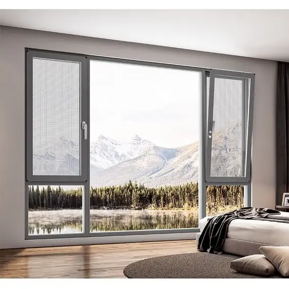 CBMMART Internal Bronze Casement Windows Aluminium Casement Window Profiles Tilt and Turn Windows