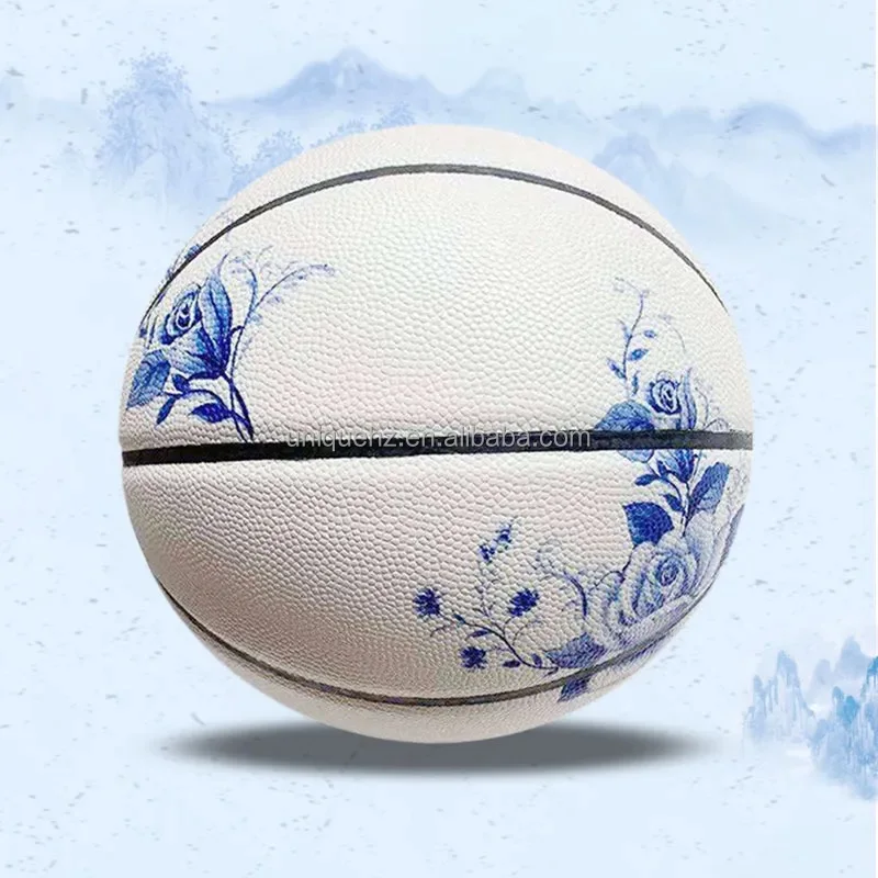 factory wholesale customized logo ball full size 7 overall printed leather freestyle artwork basketball ball with logo
